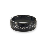 Steel Damascus-Pattern Galaxy Ring