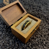 Steel Damascus-Pattern Galaxy Ring