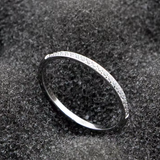 Steel CZ Thin Topper Ring