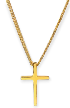 Minimalist Slider Cross Necklace