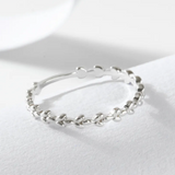 Thin Leaves Topper Ring