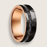 Tungsten & Crushed Meteorite Inlay