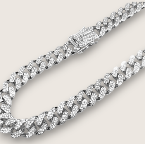 The Avalanche – 12.5 mm Iced Curb Chain