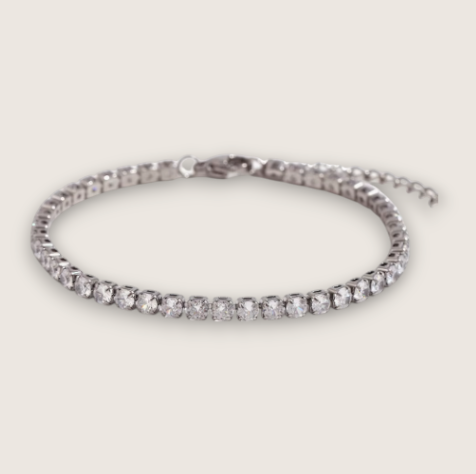 The Icefall – Stainless Steel Tennis Bracelet