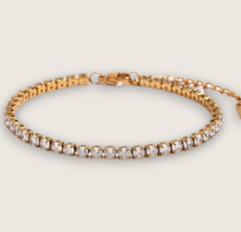 The Icefall – Stainless Steel Tennis Bracelet