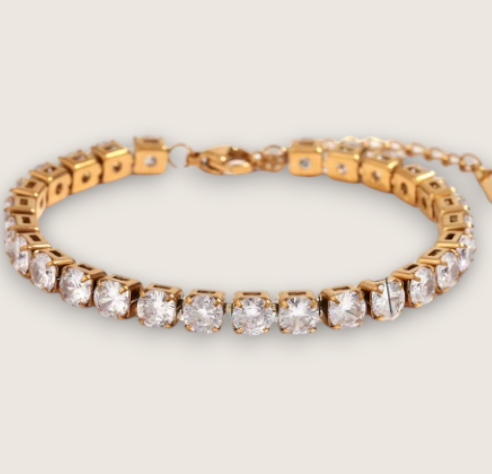 The Icefall – Stainless Steel Tennis Bracelet