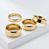 The Radiant Bevel – Polished Flat Tungsten Ring