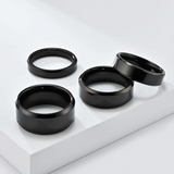 The Radiant Bevel – Polished Flat Tungsten Ring