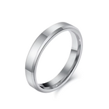 The Radiant Bevel – Polished Flat Tungsten Ring