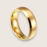 The Apex – 6 mm Brushed Beveled Steel Ring
