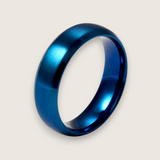 The Apex – 6 mm Brushed Beveled Steel Ring
