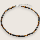 The Ember Forge –Stone & Lava Rock Necklace