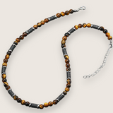 The Ember Forge –Stone & Lava Rock Necklace