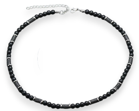 The Ember Forge –Stone & Lava Rock Necklace