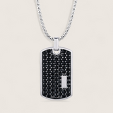 The Glacier Tag – Iced Dog Tag Necklace