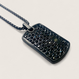The Glacier Tag – Iced Dog Tag Necklace