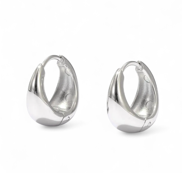 The Elysian – Steel Huggie Hoops