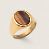 The Zenith – Oval Stone Signet Ring