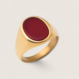 The Zenith – Oval Stone Signet Ring