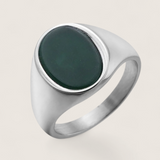 The Zenith – Oval Stone Signet Ring