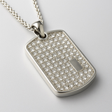 The Glacier Tag – Iced Dog Tag Necklace