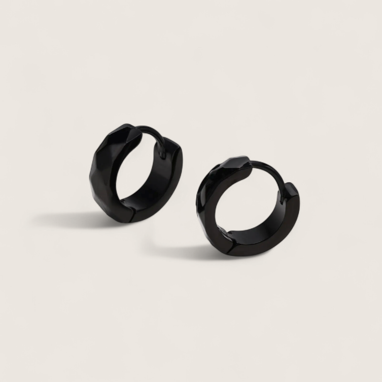 Tidebreaker Hoops - 12.5mm Facetted Hoop