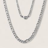 The Pulse -  Figaro Steel Chain Necklace