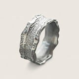 Bolt Rift - Textured Concaved Ring