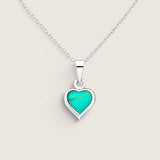 Seafoam Heart Necklace