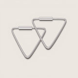 Small Triangle Hoop Earrings
