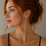 Small Triangle Hoop Earrings