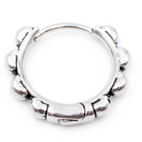 Stainless Steel Skull Hoop Earrings