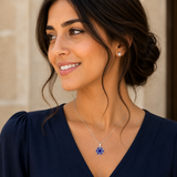 Stone Star of David Necklace