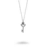 Small Heart Key Necklace