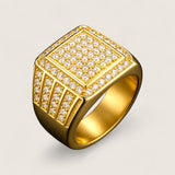 The Sovereign – 18 mm Iced Signet Ring