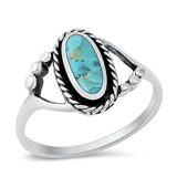 Turquoise Open Oval Ring