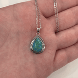 Bali Turquoise Teardrop Necklace
