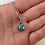 Teardrop Bali Turquoise Necklace