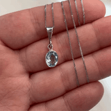 Oval shaped Gemstone Necklace