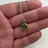 Oval Slider Gemstone Necklace