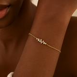 Starlit Path Bracelet – CZ Cluster