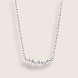 Starlit Path – Abstract CZ Bar Necklace