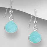 Shepherd Hook Drop Gemstone Earrings