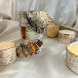 Abstract Amber Slider Necklace