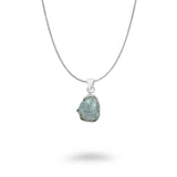 Rough Aquamarine 17mm Necklace