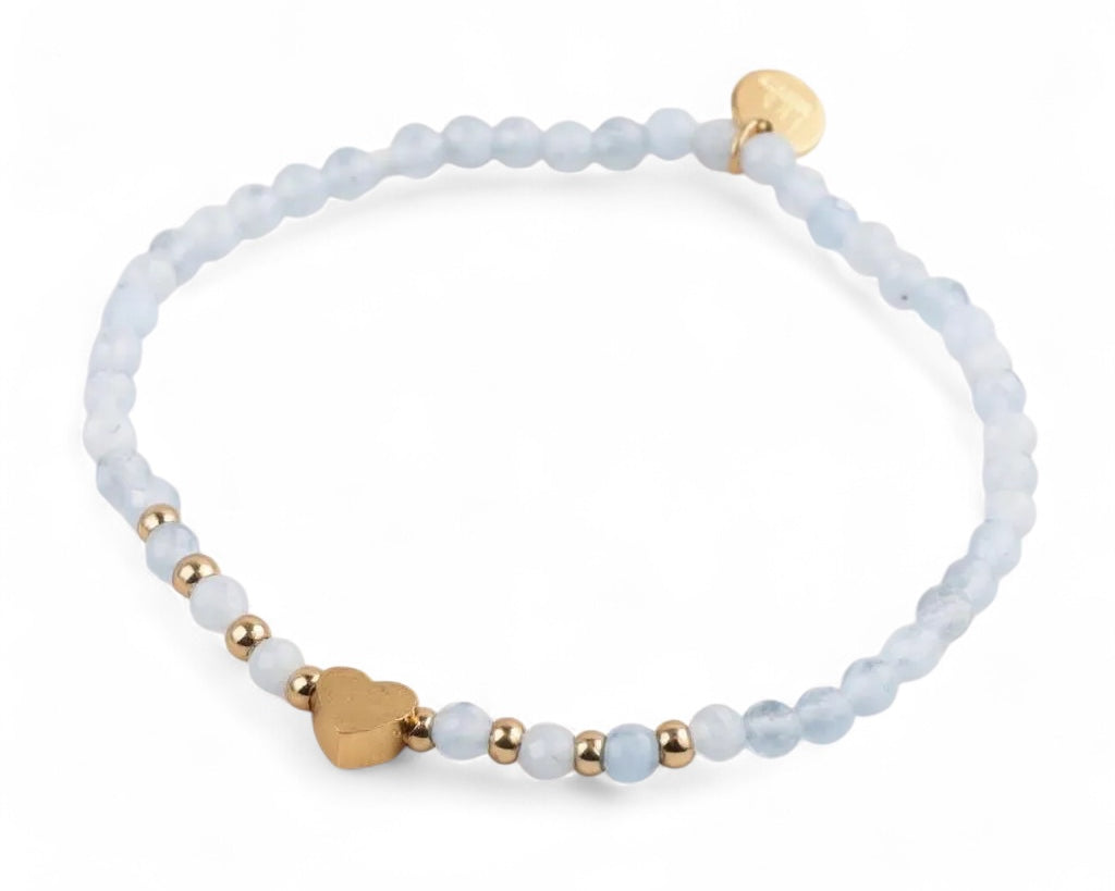 Heartstone Harmony – 3mm Gemstone Bracelet