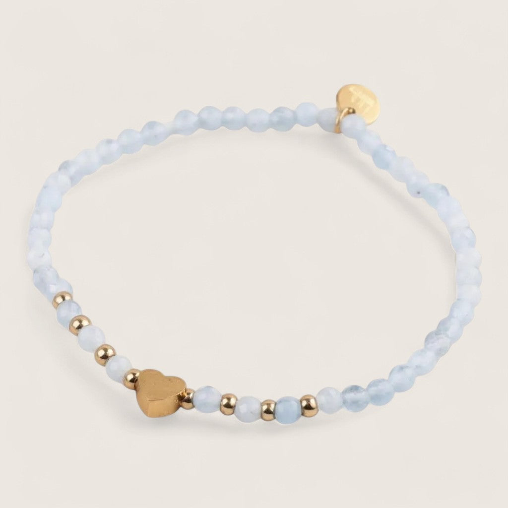 Heartstone Harmony – 3mm Gemstone Bracelet