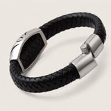 The Reaper’s Oath – Leather Skull Bracelet