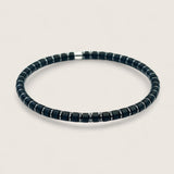 Balanced Hematite & Gemstone Disc Stretch Bracelet