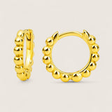 Beaded Huggie Earrings 11mm